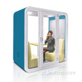 Big Space Double Office Booth Plata